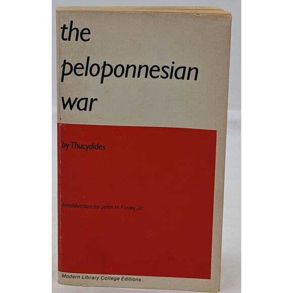 Peloponnesian War By Thucydides Library College Editions Vintage Paperback 1951 - Picture 1 of 16